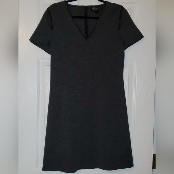 ST. John Gray Wool Dress Size 6 - Picture 1 of 8